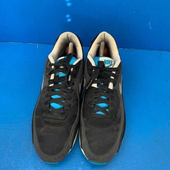 Nike Air Max 90 Tiger Camo Premium Black/Sail Blue 333888-021 Men's Size 8 - Picture 4 of 8